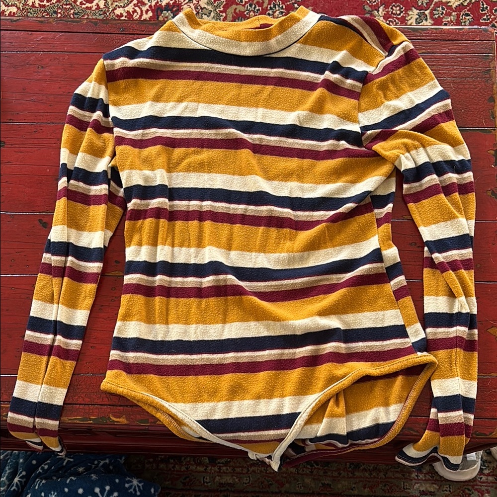 Striped Long Sleeve Bodysuit